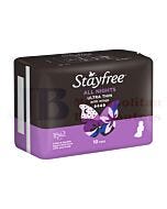 10 PACK STAYFREE ULTRA THIN ALLNIGHT