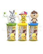 DRINK & GO LOONEY TUNES CUP WITH 10G JELLY CANDIES