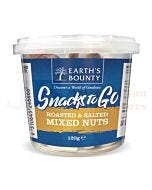 120G EARTH'S BOUNTY SNACKS TO GO ROASTED & SALTED MIX NUTS