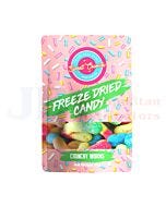 50G SWEET CRUNCH FREEZE DRIED CANDY CRUNCHY WORMS