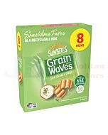 176G 8 PACK GRAIN WAVES SOUR CREAM & CHIVES