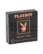 3PK PLAYBOY CONDOM MICRO THIN