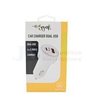 SYNK CAR CHARGER DUAL USB