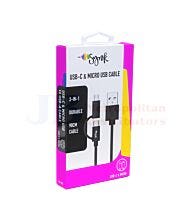 2 IN 1 SYNK USB-C & MICRO USB CABLE