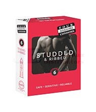 6 PACK FOUR SEASON STUDDED CONDOM