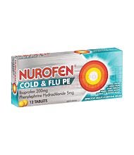 12 PACK NUROFEN COLD & FLU PE