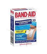 20 PACK BANDAIDS TOUGH STRIP WATERPROOF