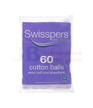 60 PACK SWISSPERS COTTON BALLS