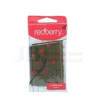 BOBBY PINS BROWN REDBERRY