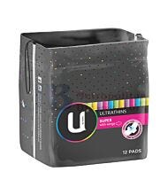 12PK KOTEX ULTRA PADS SUPER WITH WINGS