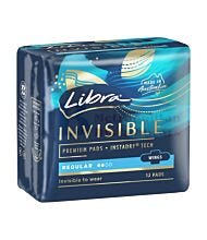 12 PACK LIBRA PADS INVISIBLE REGULAR