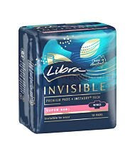 10 PACK LIBRA PADS INVISIBLE SUPER