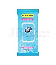 80 PACK WET ONES BE FRESH WIPES
