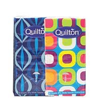 10 PACK QUILTON 4 PLY POCKET TISSUE