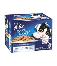 85G 12 PACK FELIX OCEAN MENUS IN JELLY