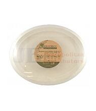 32.5CM X 26CM ALPEN SUGARCANE OVAL PLATE NATURAL