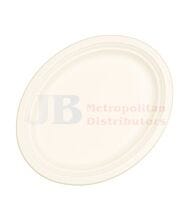 32.5CM X 26CM ALPEN SUGARCANE OVAL PLATE WHITE