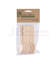 110MM 25 PACK ALPEN WOODEN TEA SPOON
