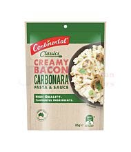 85G CONTINENTAL PASTA SAUCE BACON CARBONARA