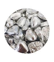 500G CHOC HEARTS SILVER FOIL