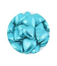 1KG CHOC HEARTS TIFFANY AQUA