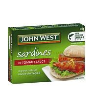 110G JOHN WEST SARDINES TOMATO