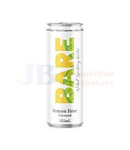 355ML BARE NAKED SPARKLING WATER LEMON LIME