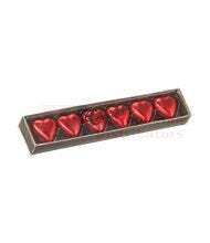 6PK CHOCOLATIER HEARTS RED