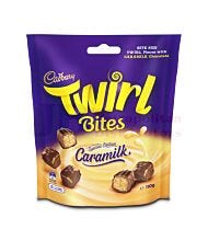 110G CADBURY TWIRL BITES CARAMILK