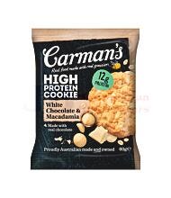 60G CARMAN'S WHITE CHOC & MACADAMIA PROTEIN COOKIE