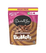 400G DARRELL LEA BULLETS MILK CHOCOLATE LIQUORICE