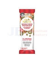 40G GO NATURAL WHOLE SEED PROTEIN BAR CRANBERRY ALMOND