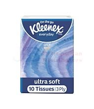 18 POCKET PACKS KLEENEX TISSUES