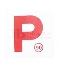 MAGNETIC P-PLATES RED