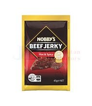 45G NOBBY'S BEEF JERKY HOT AND SPICY