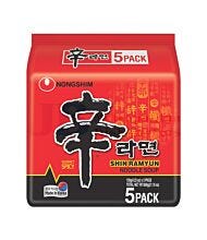 5 PACK 120G NONGSHIM SHIN RAMYUN FAMILY PACK