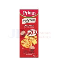 50G PRIMO PARTY FAVES CABANOSSI TASTY CHEESE & JATZ