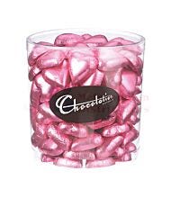 1KG PINK FOILED HEARTS TUB