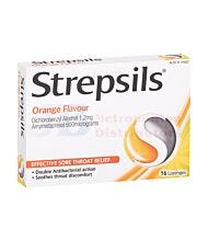 16 PACK STREPSILS ORANGE MEDICATED